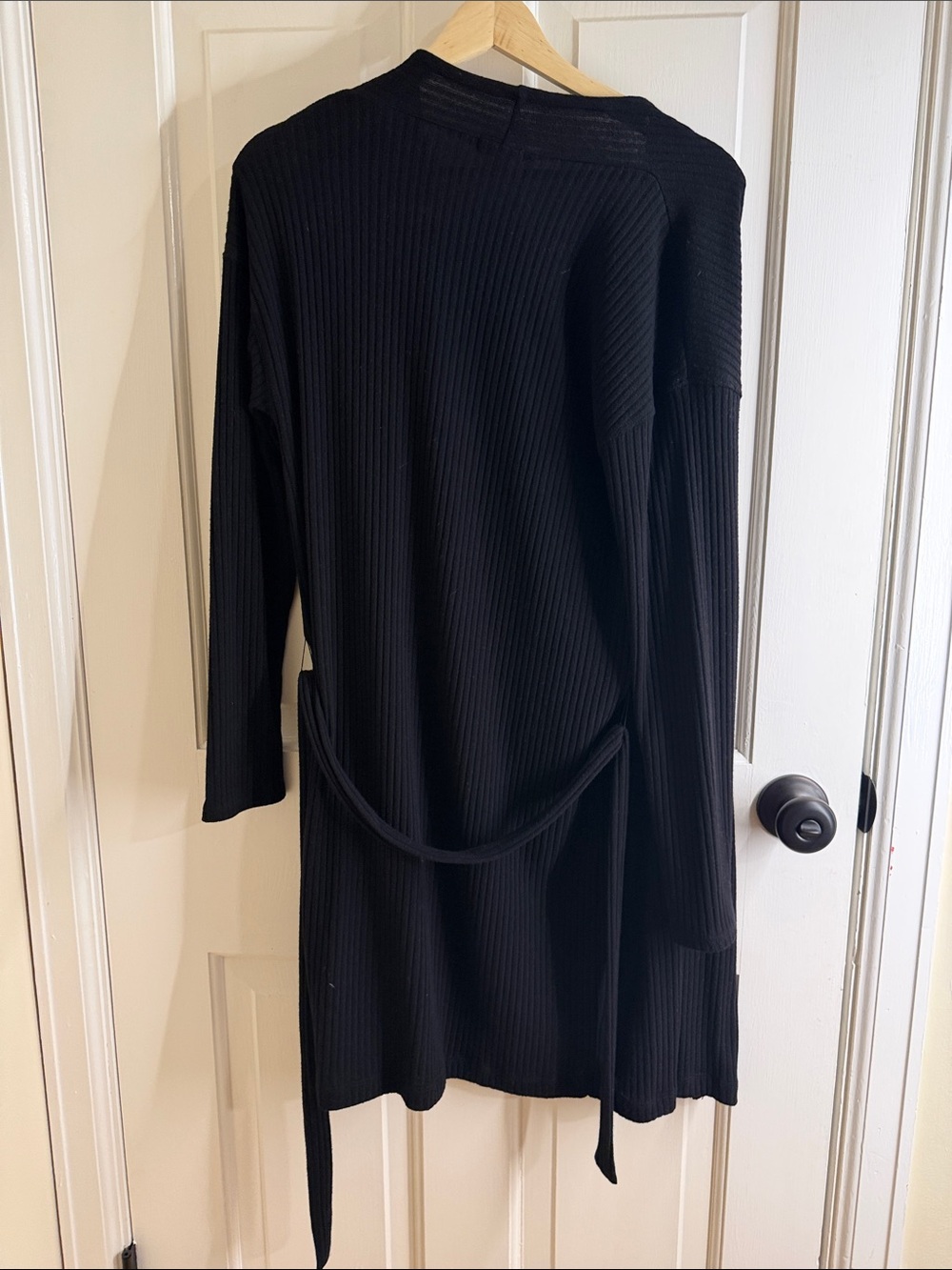 Splendid Black Rib Knit Open Cardigan - Picture 8 of 9